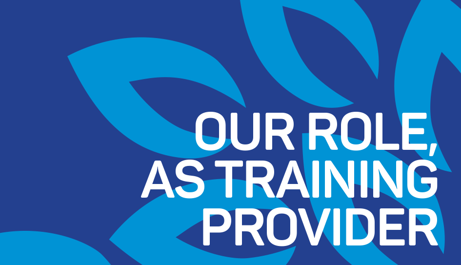 Our role as training provider